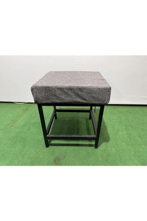 Metal ayaklı Sırtsız Bank Puf Bench Balkon-bahçe-kafe-çay Seti pufu - Image 1