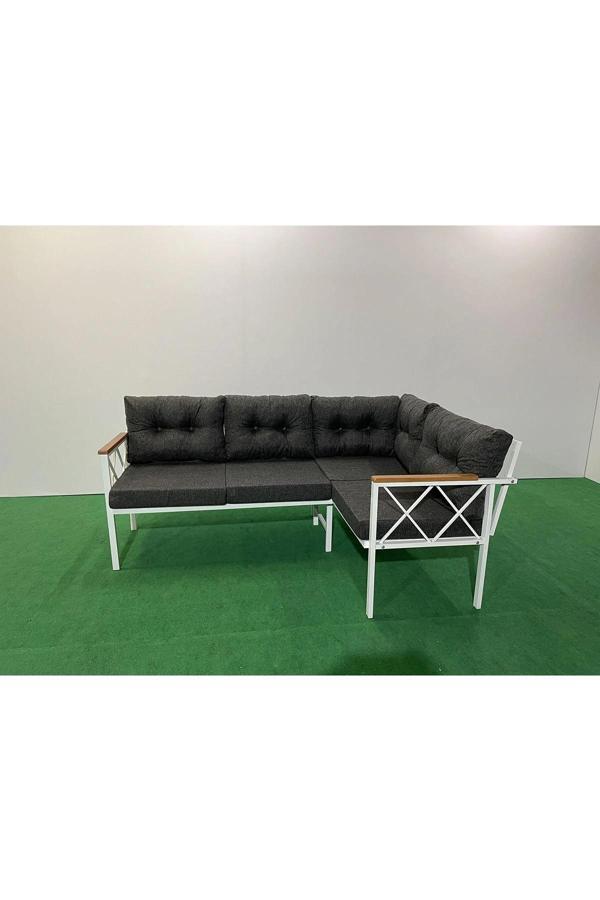 Köşe Koltuk Takımı , 2 2 Balkon-bahçe-kafe,çay Seti,koltuk Takımı,mutfak Köşesi Beyaz Profil - Image 1