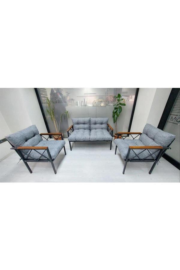 Balkon-bahçe-kafe Çay Seti Koltuk Oturma Takımı-oturma Grubu Miami - Image 1