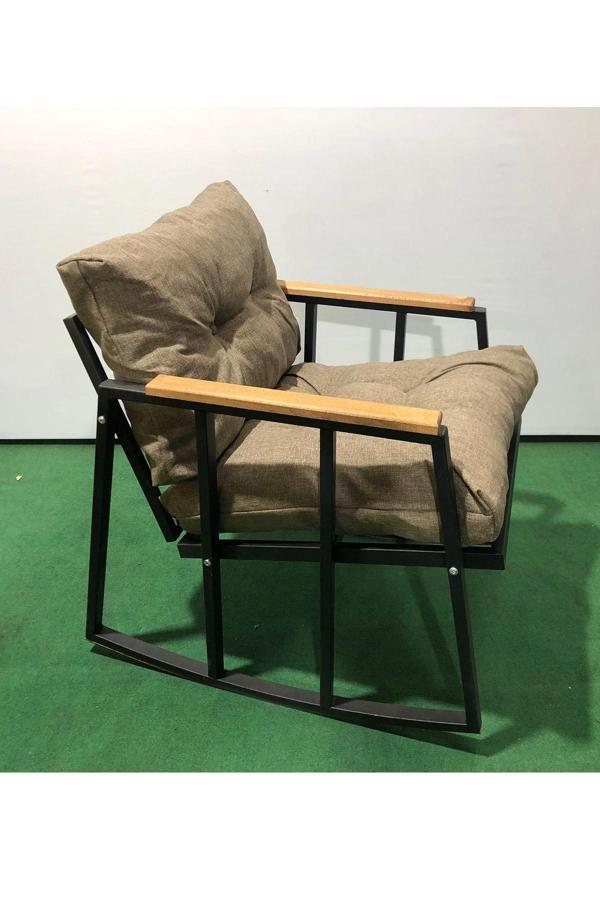 Sallanırtek Balkon-bahçe-kafe Çay Seti Koltuk Oturma Takımı,çaysetleri Sallanır Koltuk Miami - Image 1