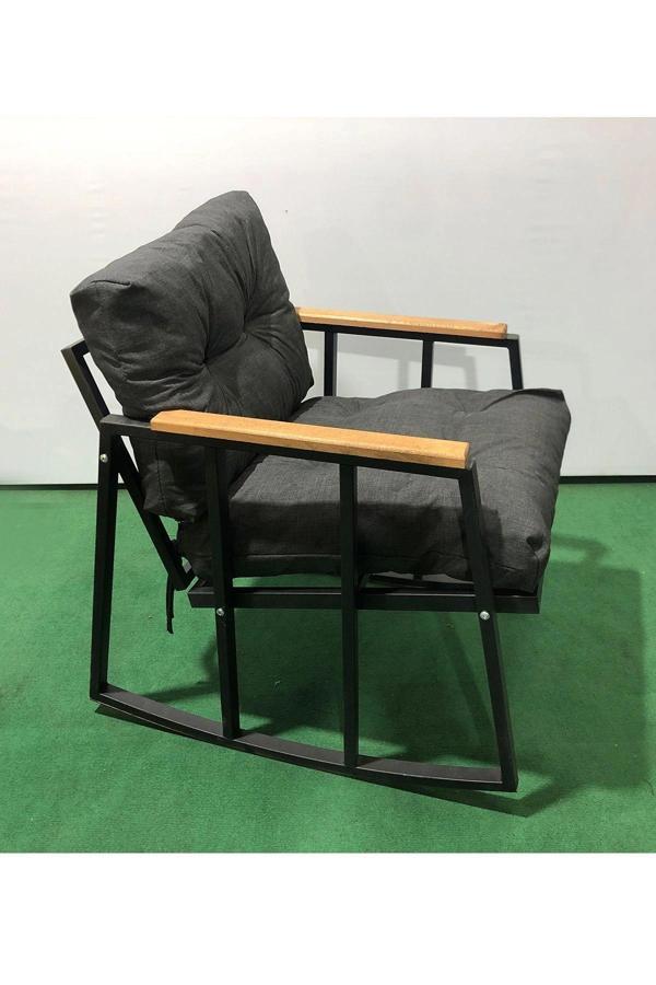 Sallanırtek Balkon-bahçe-kafe Çay Seti Koltuk Oturma Takımı,çaysetleri Sallanır Koltuk Miami - Image 1