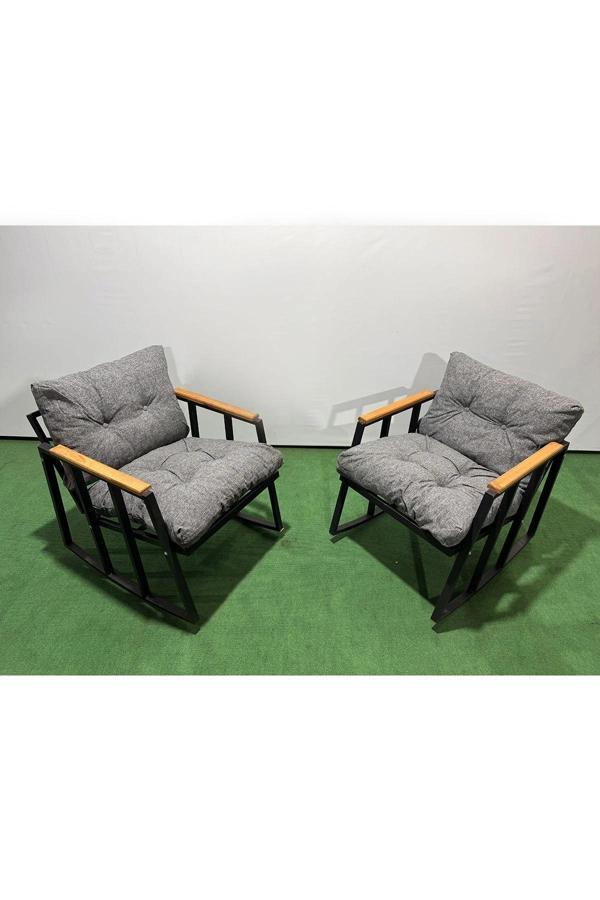 Balkon-bahçe-kafe Çay Seti Koltuk Oturma Takımı,oturma Grubu Çaysetleri Sallanır Koltuk MİAMİ - Image 1