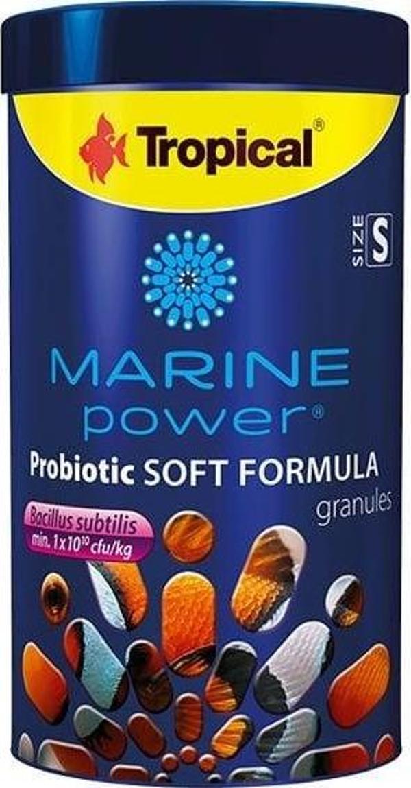Tropical Marine Power Probiotic Soft Formula Prebiyotik Katkılı Omnivor Deniz Balık Yemi Small 100 Ml 60 Gr - Image 1