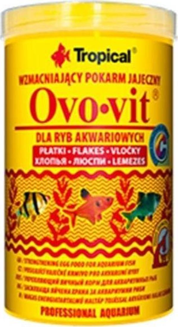 Tropical Ovo-Vit Yumurta Katkılı Güçlendirici Pul Balık Yemi 100 Ml 20 Gr - Image 1