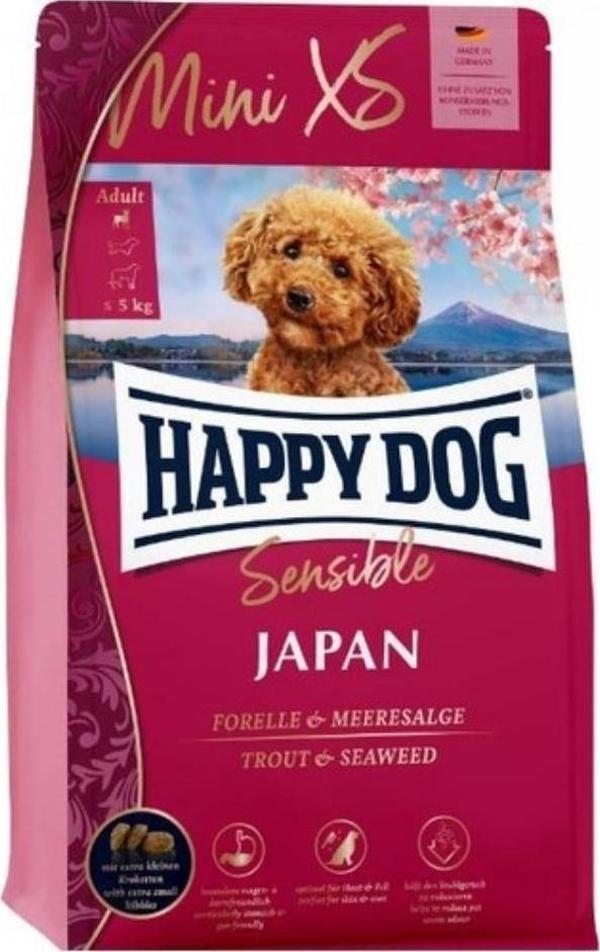 Happy Dog Sensible JAPAN Mini XS Alabalıklı Yosunlu Köpek Maması 1,5 kg - Image 1