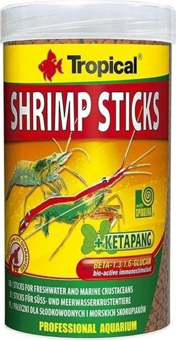 Tropical Shrimp Sticks Tatlı ve Tuzlu Su Kabukluları için Çubuk Yem 100 Ml 55 Gr - Image 1