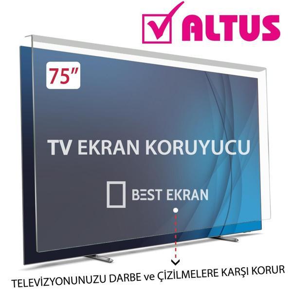 Altus AL75 UHD 9823 TV EKRAN KORUYUCU - Altus 75" inç 189cm 190 Ekran KIRILMAZ Smart kORUYUCU  - Image 1