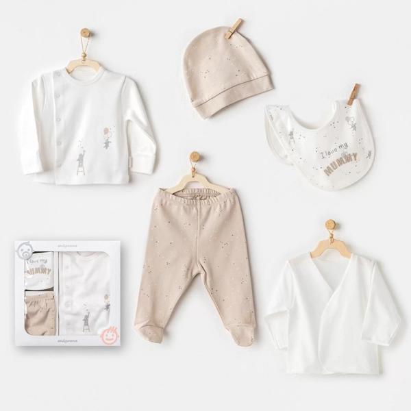 5060 Happy Everyday 5'li Hastane Çıkışı Beige - Image 1