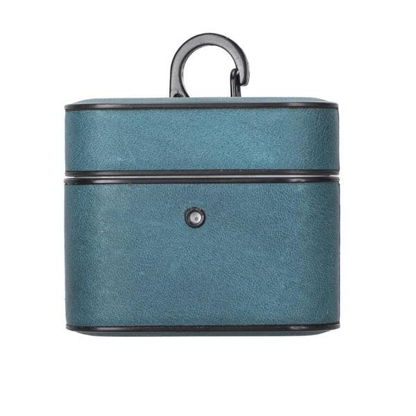 Casquet Apple AirPods 3.nesil Uyumlu Deri Kılıf AA32 Mavi - Image 1