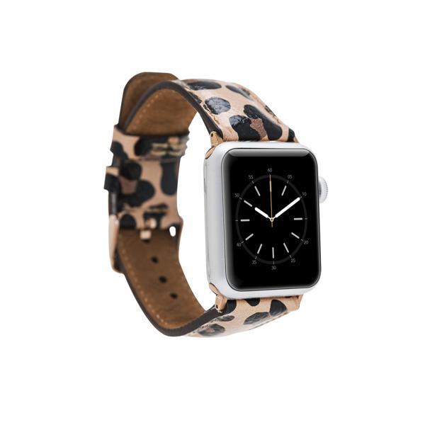 Apple Watch Uyumlu Deri Kordon 42-44-45mm Leopar NE - Image 1