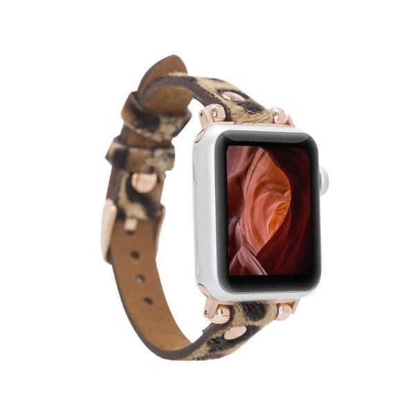 Apple Watch Uyumlu Deri Kordon 38-40-41mm RT LEO1N - Image 1