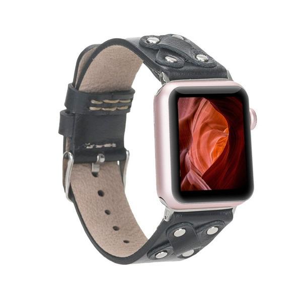 Apple Watch Uyumlu Deri Kordon Cross 42-44-45mm ST RST1 - Image 1