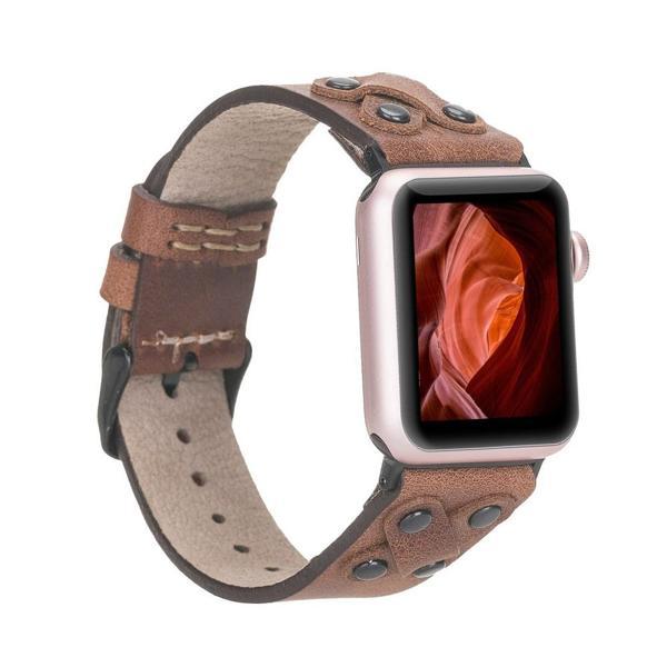 Apple Watch Uyumlu Deri Kordon Cross 42-44-45mm BT TN02 - Image 1