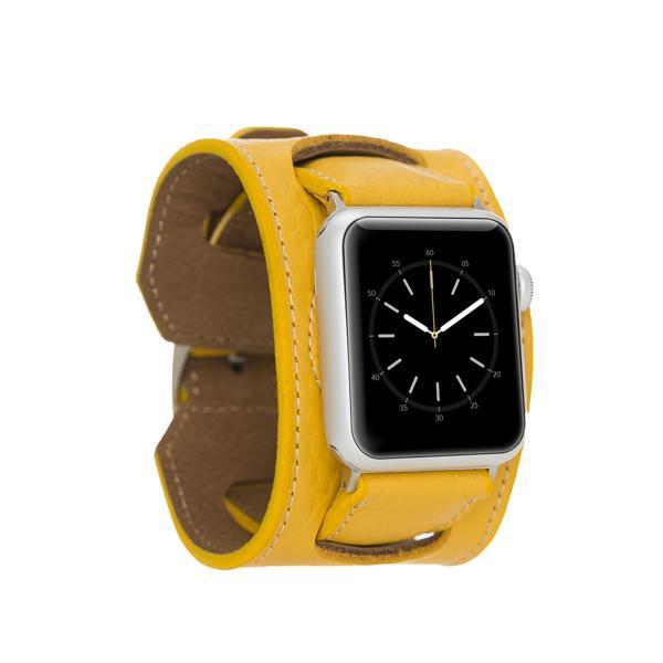 Apple Watch Uyumlu Deri Kordon 42-44-45mm Cuff FL12 - Image 1