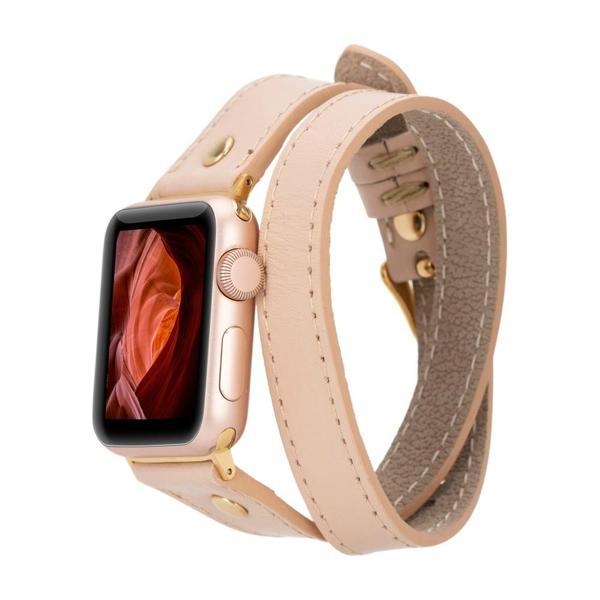 Apple Watch Uyumlu Deri Kordon 42-44-45mm Slim DT GT NU1 - Image 1