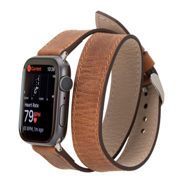 Apple Watch Uyumlu Deri Kordon 42-44-45mm DT G2 - Image 1
