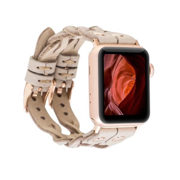Apple Watch Uyumlu Deri Kordon York Double Tour ERC3 - Image 1