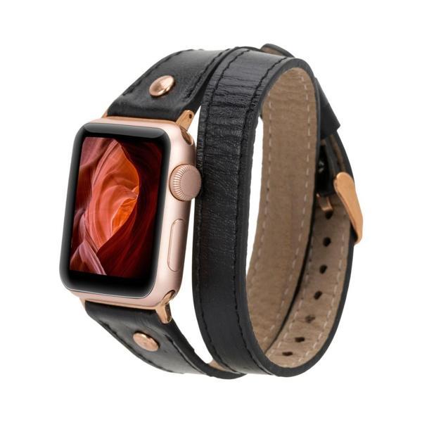 Apple Watch Uyumlu Deri Kordon 42-44-45mm DT RG RST1 - Image 1