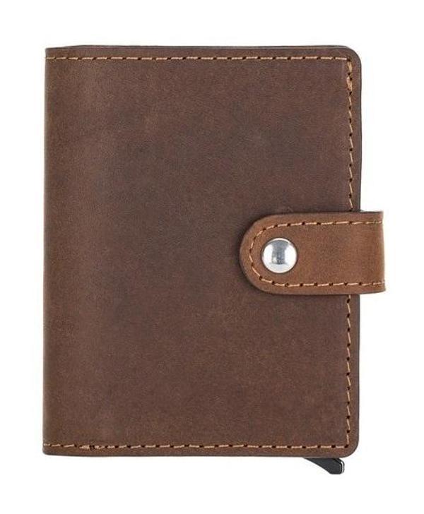 Palermo Deri Cüzdan Kartlık Mekanizmalı G2 Kahve - Image 1