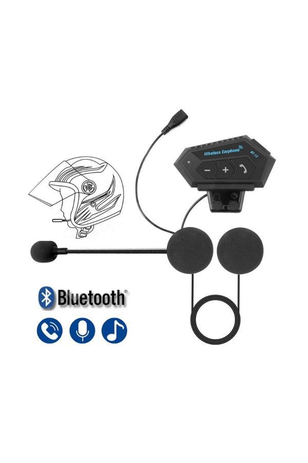 Bt12 Kask Kulaklık Bluetooth Motosiklet Kulaklık Interkom Motorsiklet Kulaklık - Image 1