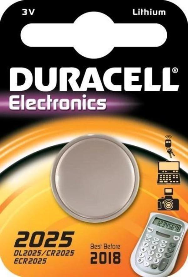 Duracell CR 2025 Lityum Pil 3 Volt - Image 1