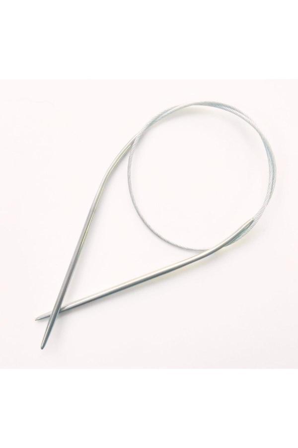 Sultan/yabalı Çelik Telli Misinalı (KOL IÇİN ÖZEL KISA ŞİŞ) 40 Cm No:2.50 Mm Örgü Şişi - Image 1