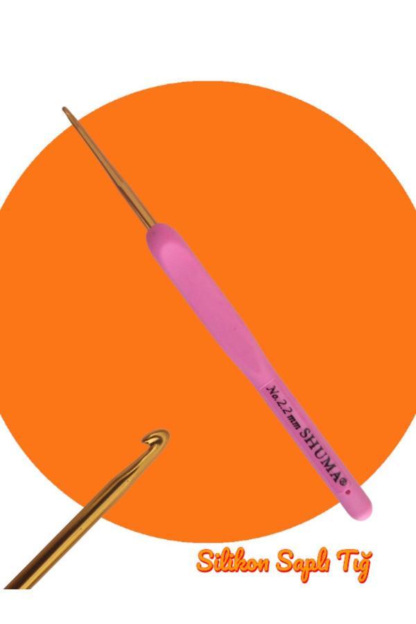 Shuma Silikon Saplı Tığ Örgü Tığı El Acıtmaz Kolay Kullanım - Image 1