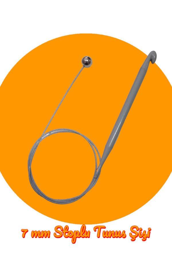 Sultan Stoplu Çelik Telli Misinalı 80 Cm No:7.00 Mm Tunus Şişi - Image 1