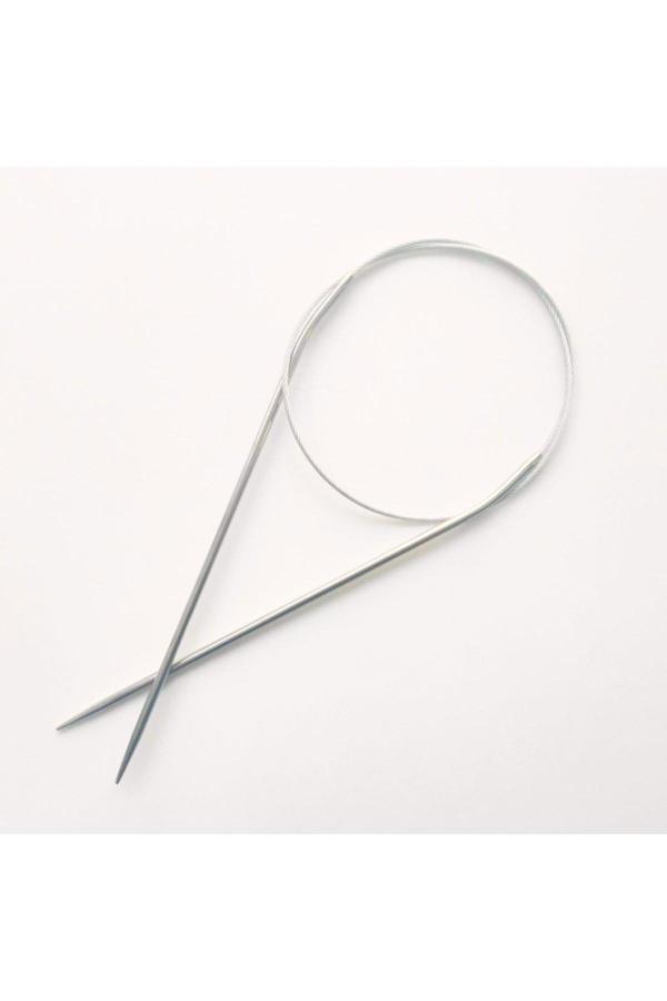 Sultan/yabalı Çelik Telli Misinalı 60 Cm No:2.50 Mm Örgü Şişi - Image 1