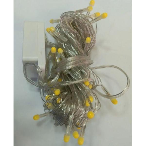 10 M 100 Led Damla Uçlu Led Işık Gün Işığı Şeffaf Kablo - Image 1