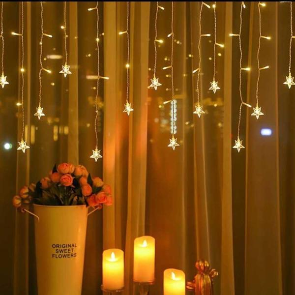 Yıldız 4 M 96 Led 19 Saçak 40-50-60 Cm Gün Işığı MZXX3-4 - Image 1