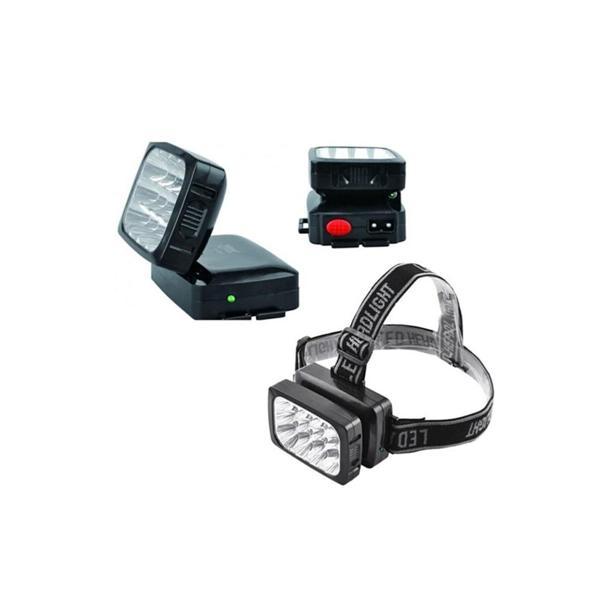 12 Ledli Şarjlı Kafa Lambası Power Ledli Kafa Feneri Tepe Lambası - Image 1