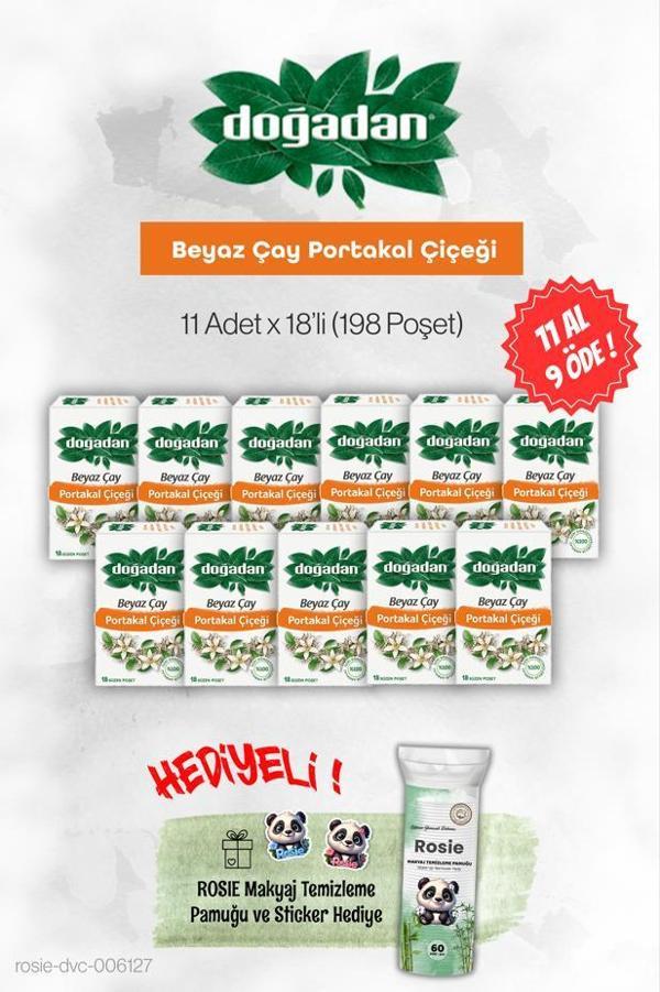 Doğadan Beyaz Çay Portakal Çiçeği 20'li 11 AL 9 ÖDE ve Rosie - Image 1