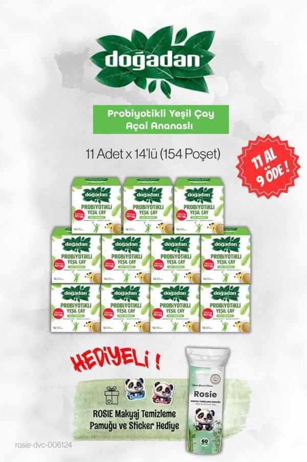 Doğadan 11 AL 9 ÖDE Yeşil Çay Açai Ananaslı ve Rosie - Image 1