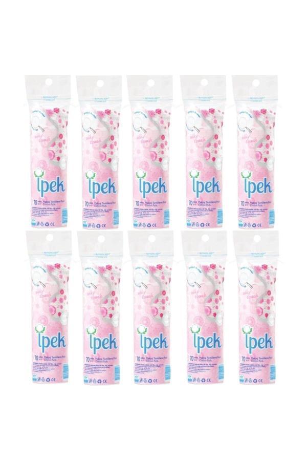 İpek Disk Makyaj Temizleme Pamuğu 70'li X12 Adet - Image 1