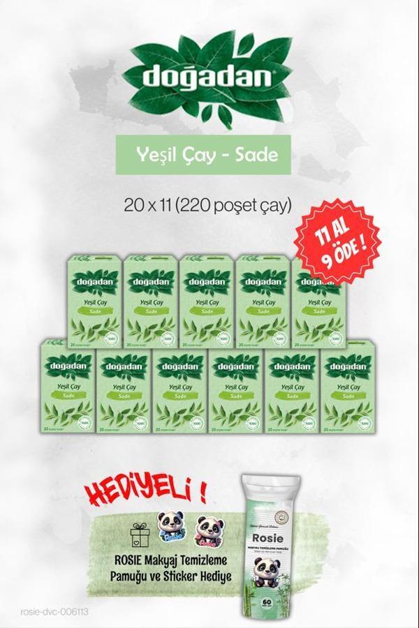 Doğadan 11 AL 9 öde Yeşil Çay Sade ve Rosie - Image 1