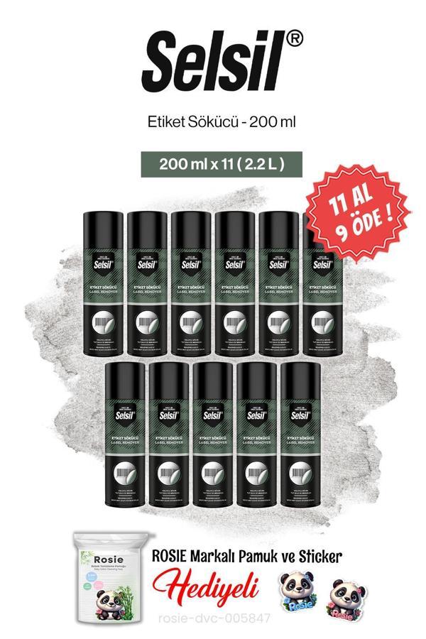 11 AL 9 ÖDE Selsil Etiket Sökücü 200 ml ve rosie pamuk - Image 1
