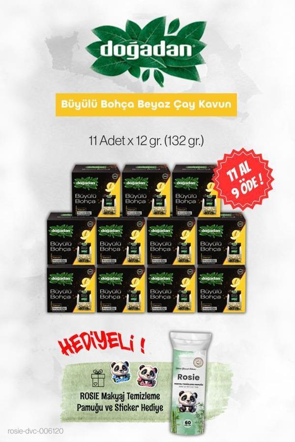 Doğadan Büyülü Bohça Beyaz Çay Kavun 11 AL 9 ÖDE ve Rosie - Image 1