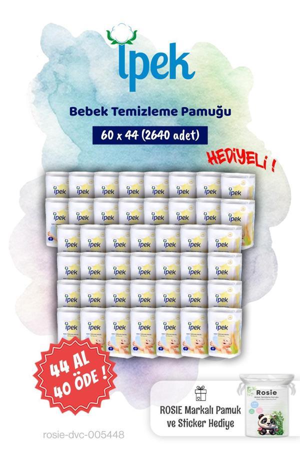 İpek 60'lı Bebek Temizleme Pamuğu 44 AL 40 ÖDE ve Rosie Pamuk hediye - Image 1