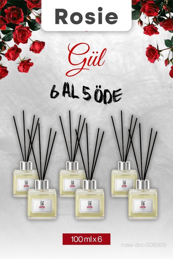 6 AL 5 ÖDE, Rosie Gül Çubuklu Oda Kokusu 100 ml - Image 1