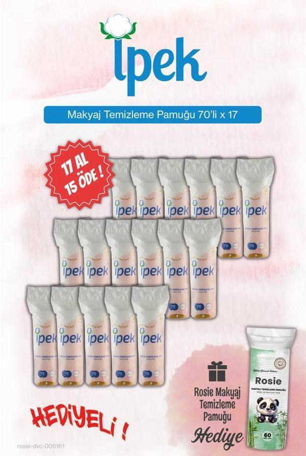 İpek 70'li, 17AL 15 ÖDE Makyaj Temizleme ve Rosie Pamuk Hediye - Image 1