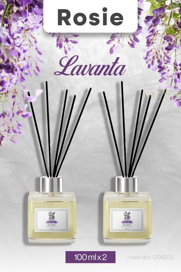 Lavantalı Rosie 2 adet Çubuklu Oda Kokusu 100 ml - Image 1