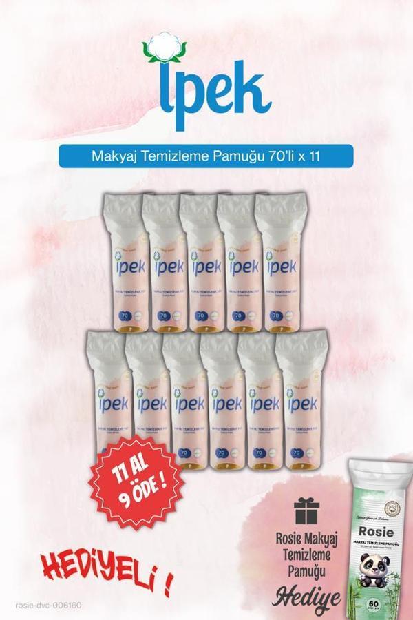 İpek 70'li Makyaj Temizleme 11 AL 9 ÖDE ve Rosie Pamuk Hediye - Image 1