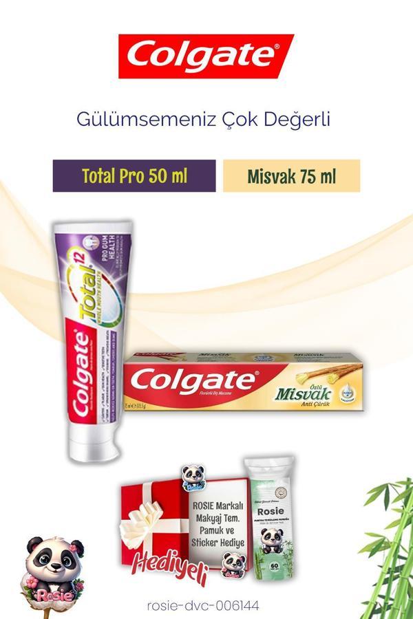 Colgate Diş Macunu Total Pro ve Misvak, Rosie Hediyel - Image 1