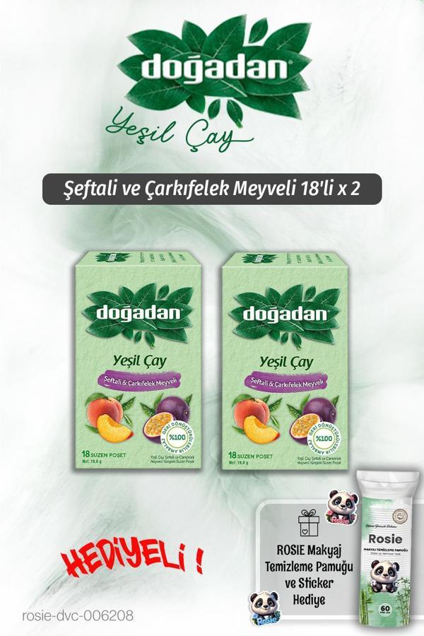 Doğadan 2'li Şeftali ve Çarkıfelek Yeşil Çay 18'li ve Rosie - Image 1