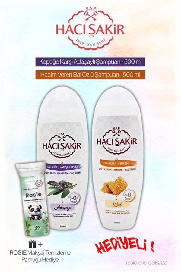 Hacı Şakir Adaçayı ve Bal Özlü 2 si 1 Arada Şampuan, Rosie Pamuk - Image 1