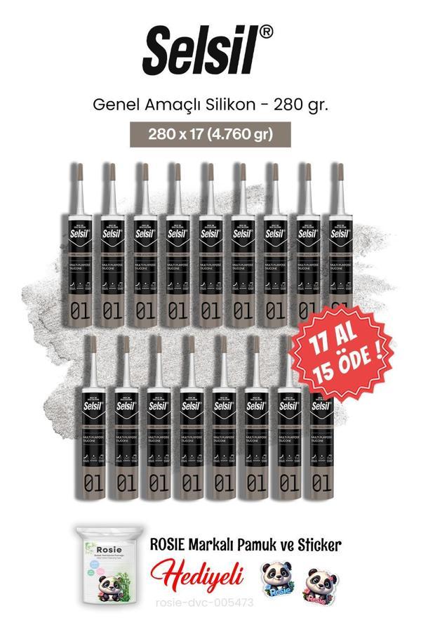 Selsil 280 gr Genel Amaçlı Silikon 17 AL 15 ÖDE ve rosie pamuk - Image 1