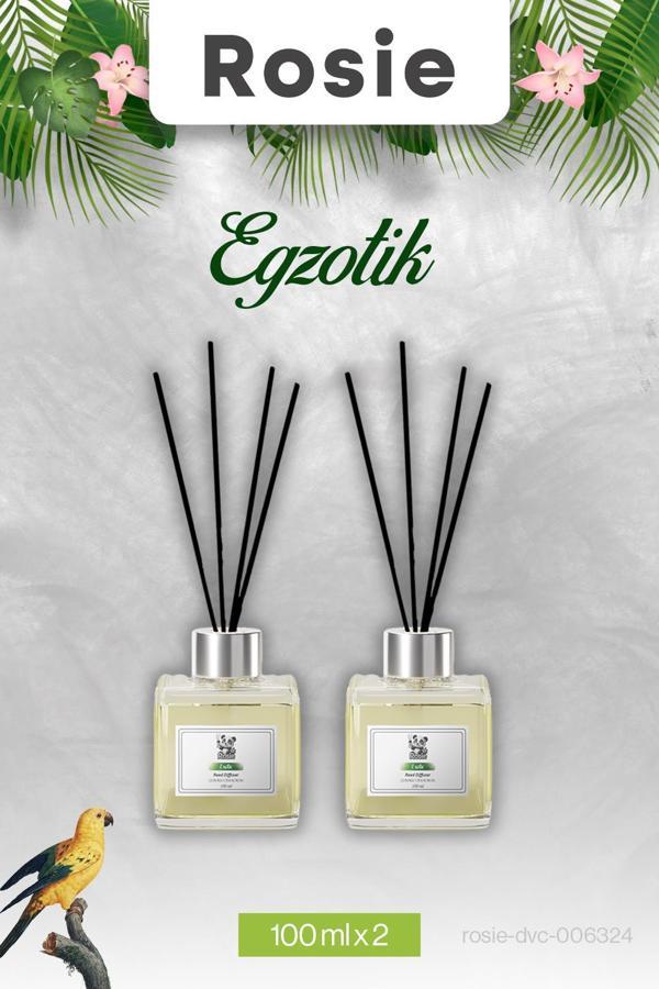 2 Adet Egzotik Rosie Çubuklu Oda Kokusu 100 ml - Image 1