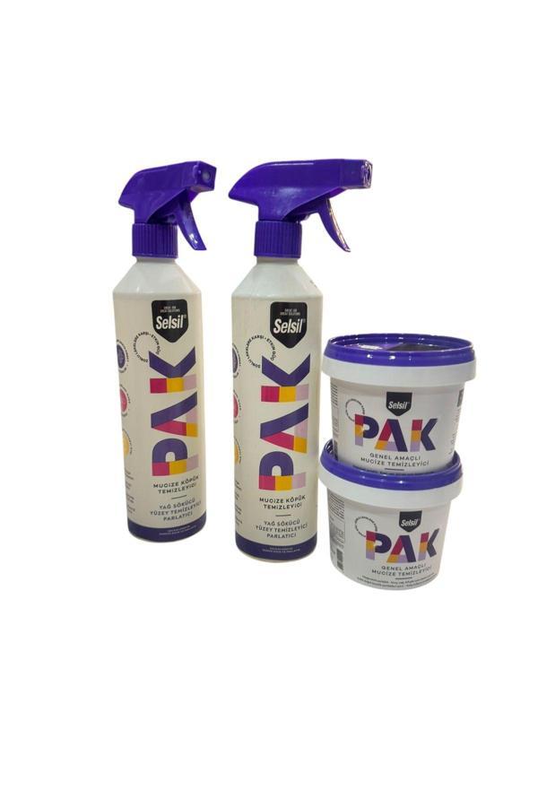 Selsil 2li Pak Köpük 500ml + 2li Krem 500gr  Yüzey Temizleyici - Image 1