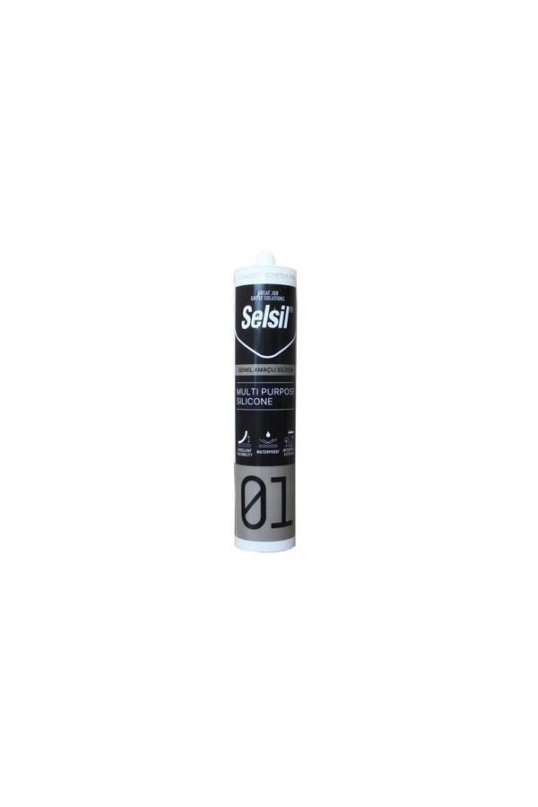 Selsil 01 Genel Amaçlı Silikon 280 gr Şeffaf - Image 1
